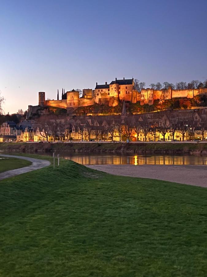 Le Rabelais, Superbe Appartement En Duplex, Proche Forteresse Et Monument Historique Chinon Luaran gambar
